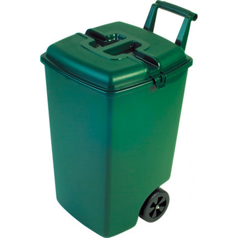 Контейнер для мусора на колесах OUTDOOR BIN 90L зеленый