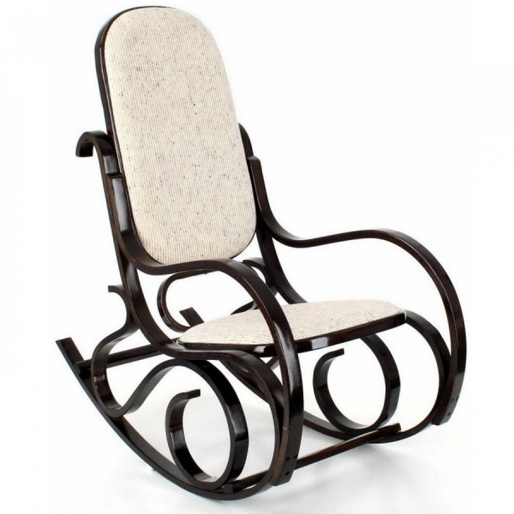 Кресло-качалка Calviano M196 вельвет (черный)