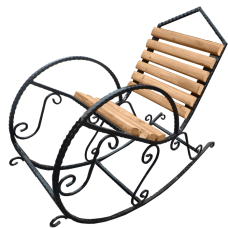 Кресло-качалка из дерева №1