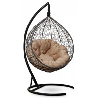 Подвесное кресло-кокон Sevilla Verde черный/бежевый