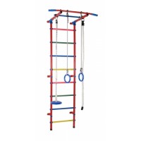 Шведская стенка Формула здоровья Start 1 красный/радуга