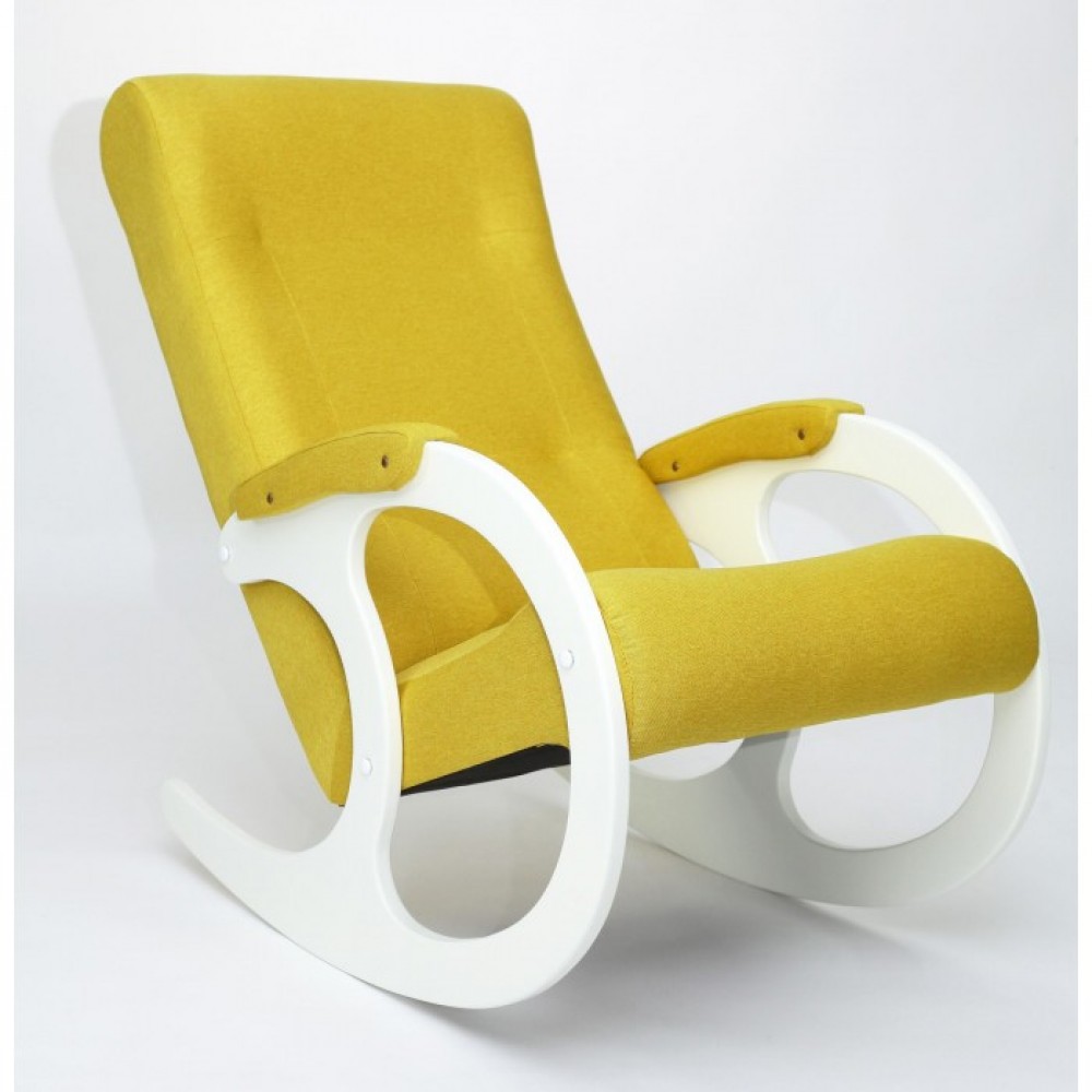 Кресло-качалка Бастион-3 Bahama yellow ноги белые