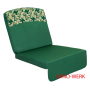 Подушка-кресло для 3-х местных качелей Оазис Люкс зеленые