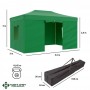 Тент шатер быстросборный Helex 4336 3x4,5х3м зеленый