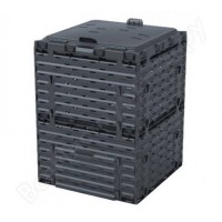 Компостер Piteco с крышкой 300 л чёрный