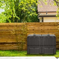 Компостер Piteco с крышкой 600л чёрный