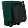 Контейнер для мусора на колесах REFUSE CONTAINER 100 л, зелёный/черный