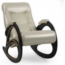 Кресло-качалка Импэкс Модель 4 каркас венге с лозой,обивка Орегон перламутр 106