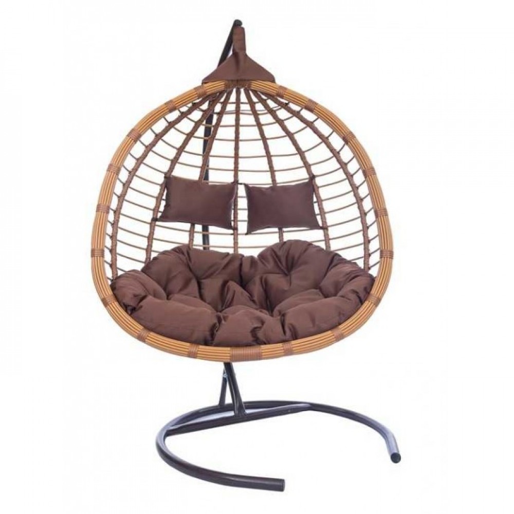 Подвесное двухместное кресло-кокон HASTA горячий шоколад