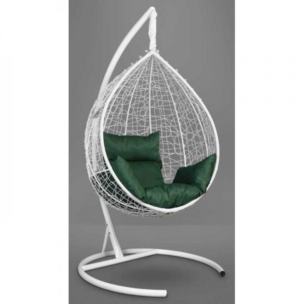 Подвесное кресло-кокон Sevilla белый/зеленый