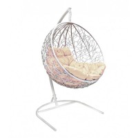 Подвесное кресло Milan белый, бежевый