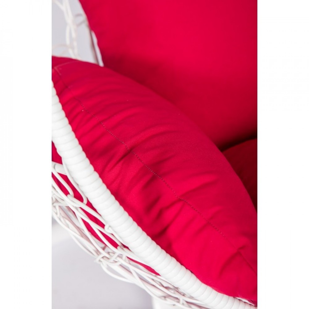 Подвесное кресло Скай 01 белый, красный