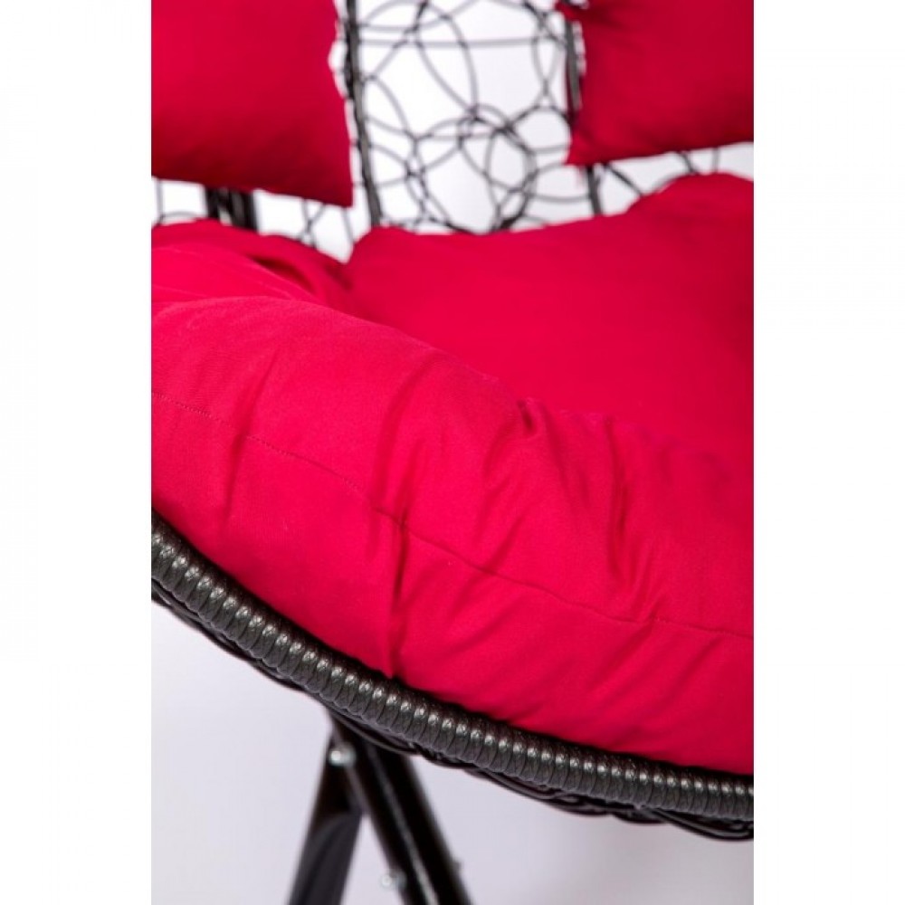 Подвесное кресло Скай 03 двойное черный, красный