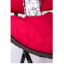 Подвесное кресло Скай 03 двойное черный, красный