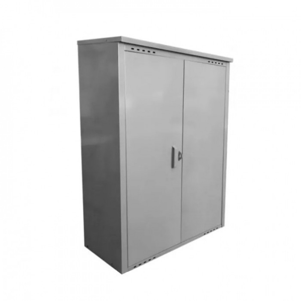 Шкаф для газовых баллонов двойной 2х50 л высота 1,4м серый
