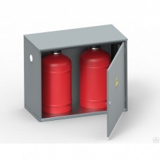 Ящик для двух газовых баллонов Металл-Завод ШГР 27-2-4 (2×27л) серый