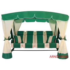 Садовые качели Arno Werk Эдем Люкс 76 (зеленый с зеленым каркасом)