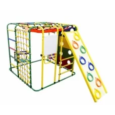 Спортивно-игровой комплекс Формула здоровья Кубик У Плюс зелёный/радуга
