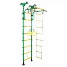 Шведская стенка Юный Атлет Пол  потолок зелёный