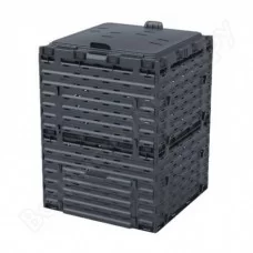 Компостер Piteco с крышкой 300 л чёрный