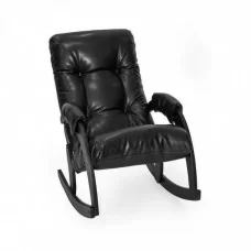 Кресло-качалка Комфорт Модель 67 венге/ Vegas Lite Black